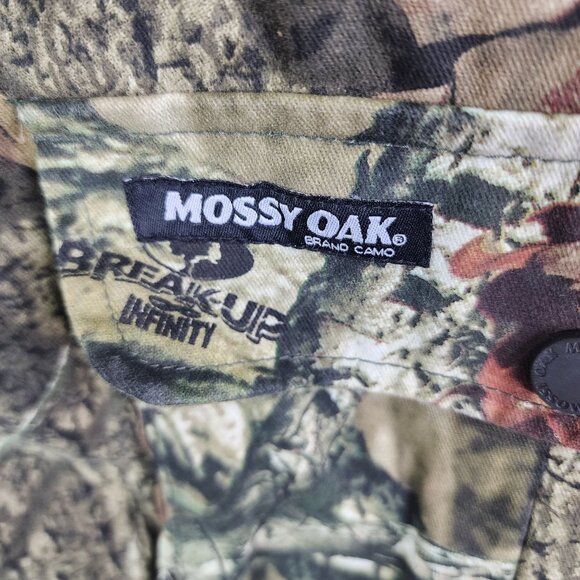 Mens Camo Hunting Vest Jacket Mossy Oak Break-Up Infinity 1/2 Zip Size XL/2XL - Picture 5 of 13